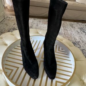 Jimmy Choo Black Suede boots size 8